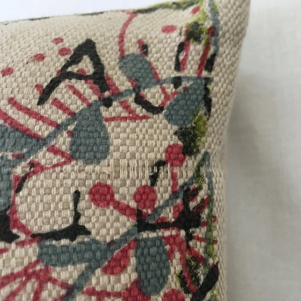 PAIR Colibri Bird Floral Accent Lumbar Throw Pillows (#2)